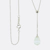Tiffany & Co. Aquamarine Drop Pendant Necklace