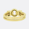 Diamond Rope Double Band Ring