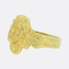Art Nouveau Gold Face Ring