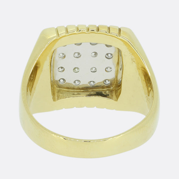 Vintage 0.48 Carat Diamond Cluster Ring