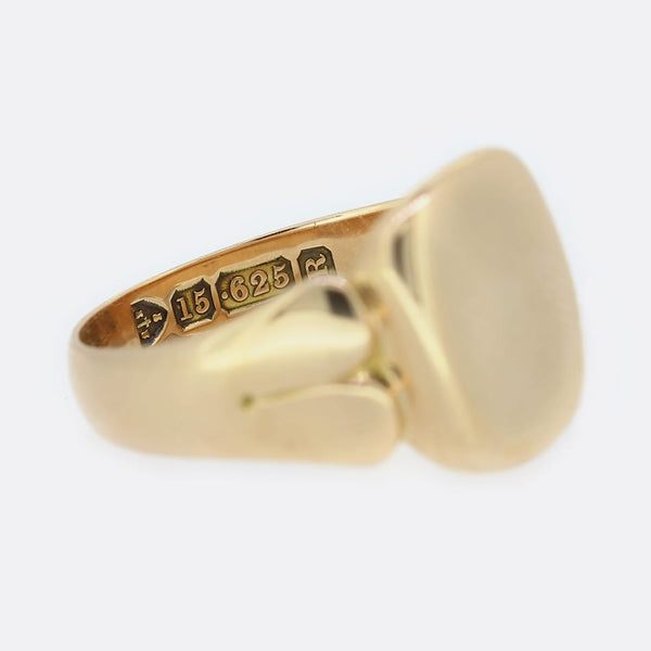 Edwardian Plain Signet Ring