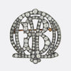 Edwardian 2.80 Carat Diamond B Brooch