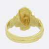 Art Nouveau Gold Face Ring