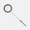 French Art Deco Onyx and Diamond Stick Pin