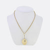 Vintage Floral Seed Pearl Locket Necklace