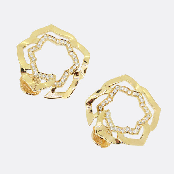 Piaget Diamond Rose Earrings