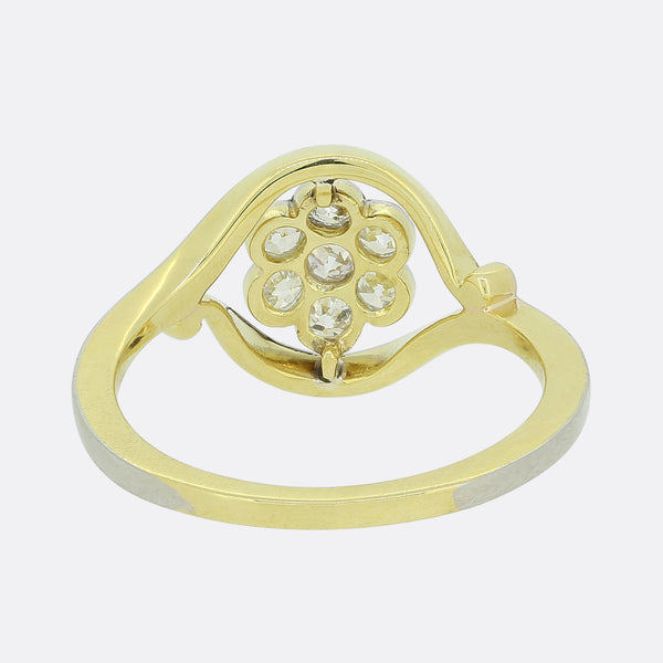 Vintage Old Cut Diamond Cluster Ring