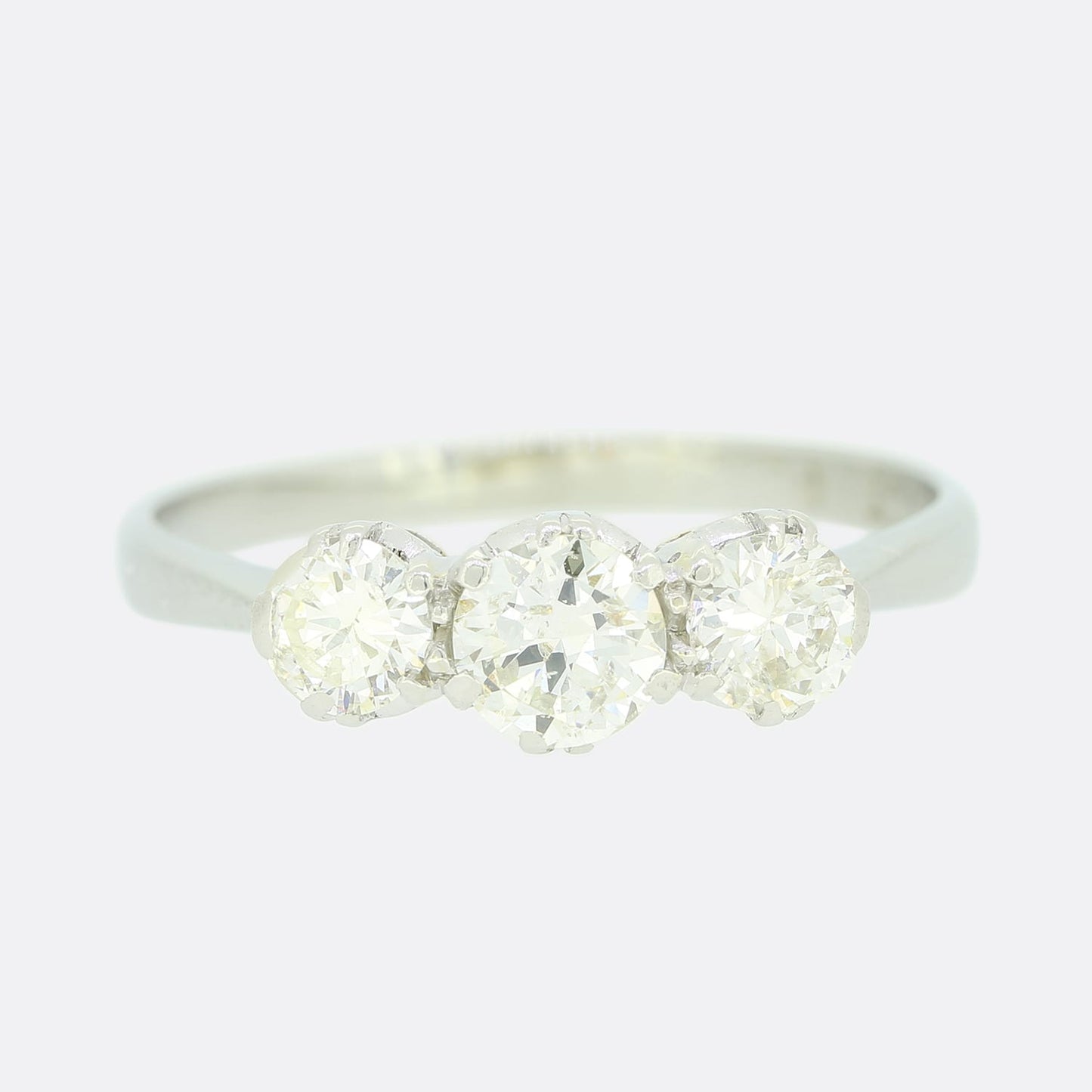 Vintage 0.60 Carat Diamond Three Stone Ring