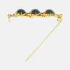Victorian Cat's Eye and Seed Pearl Brooch