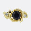 Gaetano Chiavetta Sapphire and Diamond Double Snake Ring