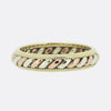 Vintage 3.5mm Tri-Colour Wedding Band Size L 1/2
