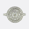 Art Deco Style 0.30 Carat Old Cut Diamond Target Ring