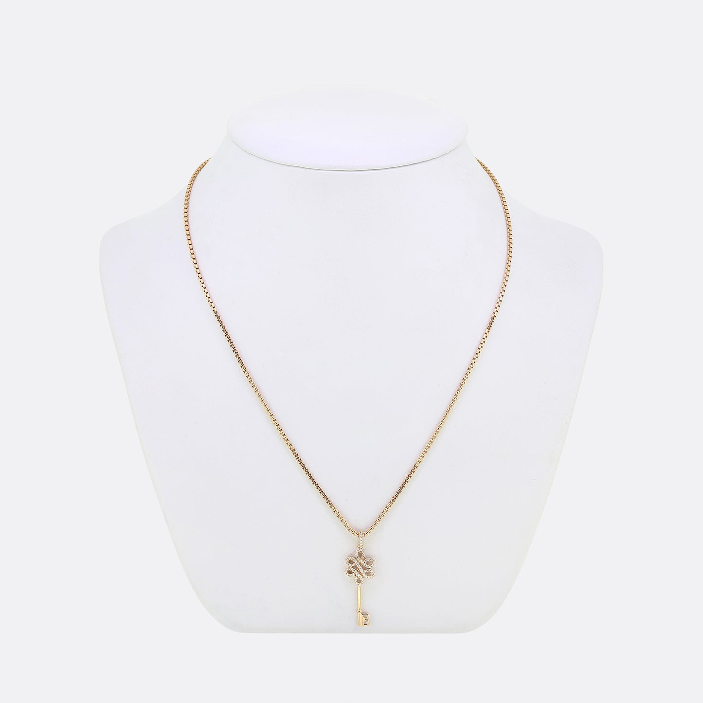 Diamond Key Pendant Necklace