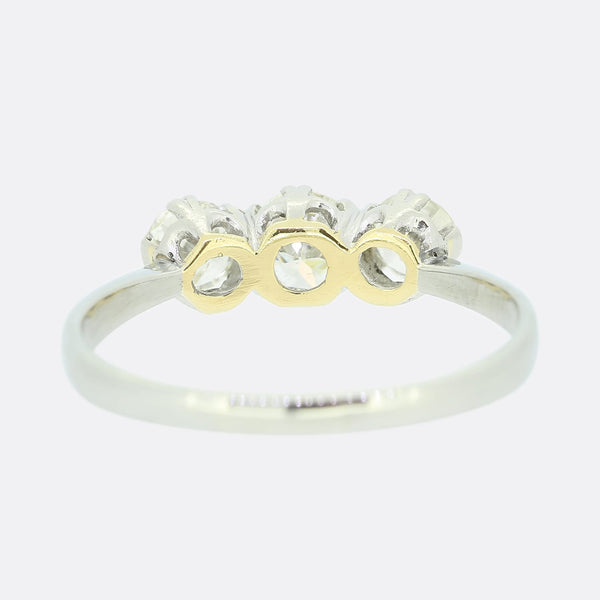 Vintage 0.60 Carat Diamond Three Stone Ring