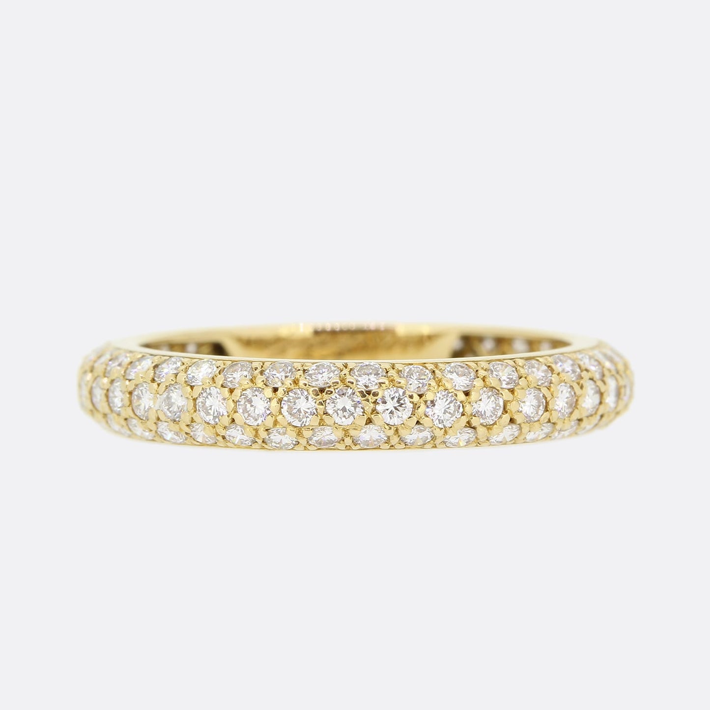 Cartier Pavé 1.25 Carat Diamond Etincelle Eternity Band Ring Size N (54)