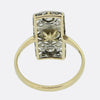 Edwardian Natural Pearl and Diamond Plaque Ring