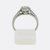 Art Deco 0.90 Carat Diamond Solitaire Engagement Ring