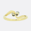 Two Stone Diamond Crossover Ring