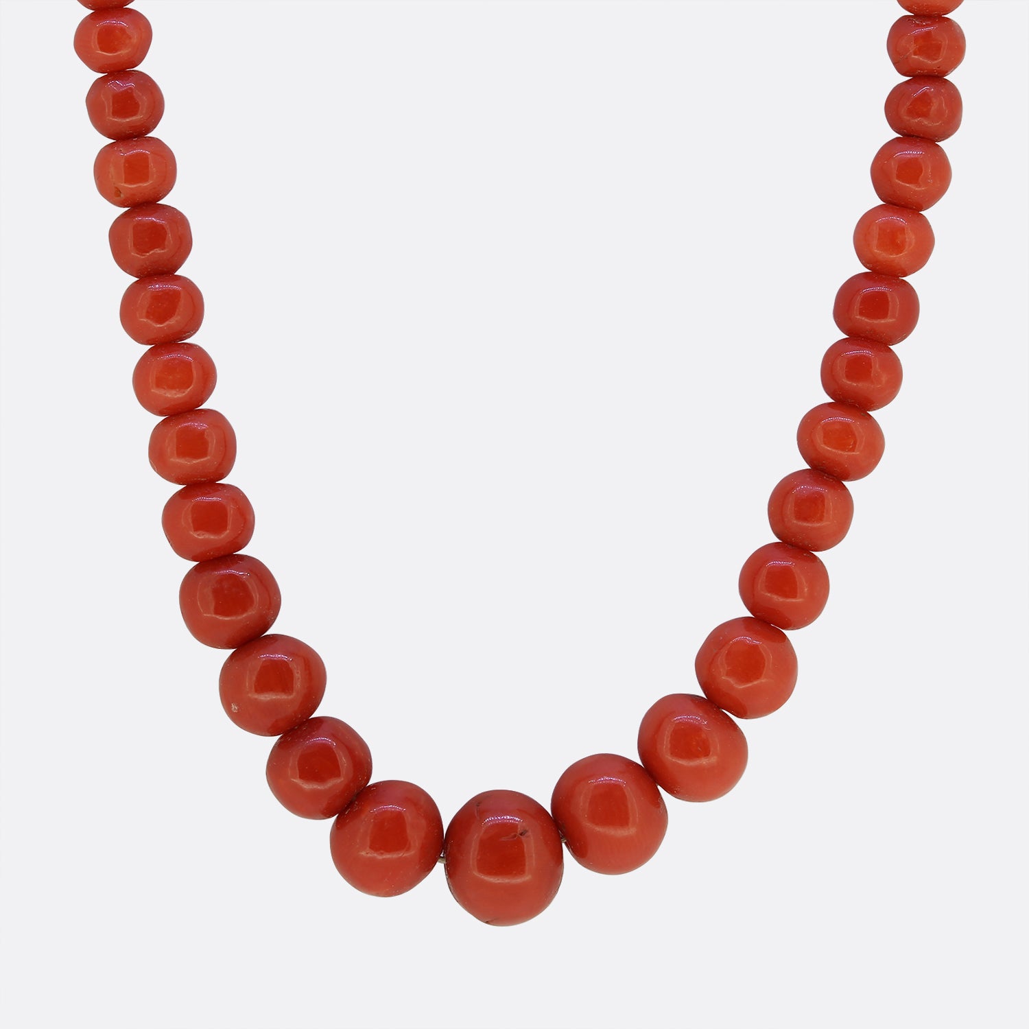 Coral and Sterling Silver Necklace | Becky's Beads