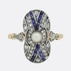 Edwardian Pearl, Sapphire and Diamond Ring