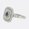 Art Deco Style Sapphire and Diamond Ring