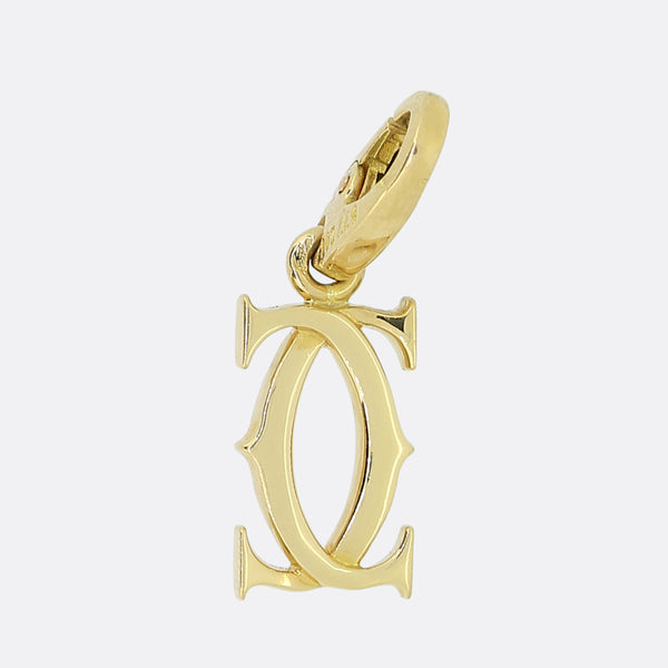 Cartier Double C Decor Pendant Charm