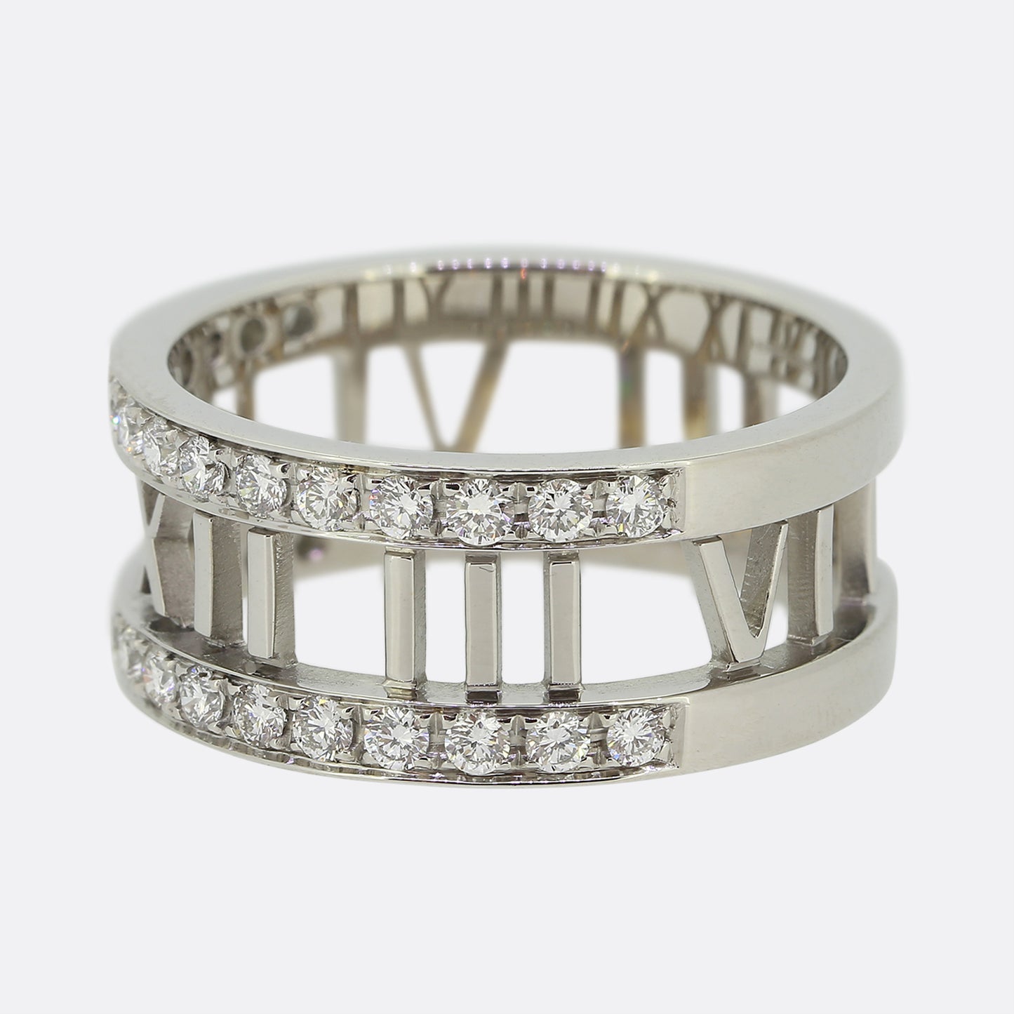 Tiffany & Co. Atlas Open Diamond Ring Size P (57)