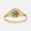 Edwardian Sapphire and Diamond Cluster Ring