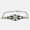 Art Deco Diamond and Onyx Bracelet