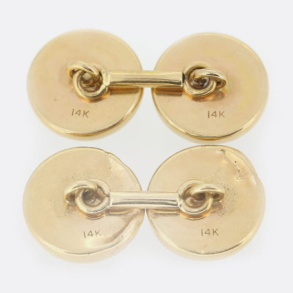 Vintage Essex Crystal Dog Cufflinks