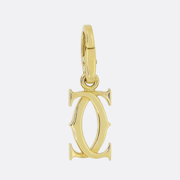 Cartier Double C Decor Pendant Charm