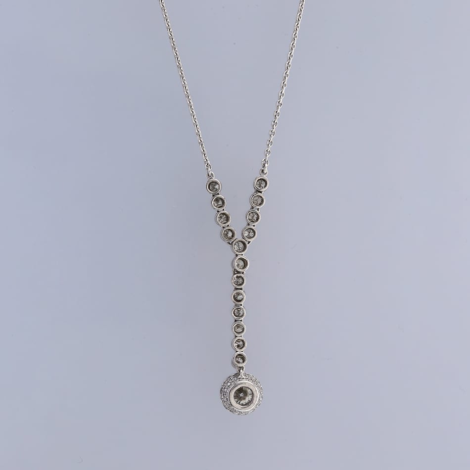 1.10 Carat Diamond Drop Pendant Necklace