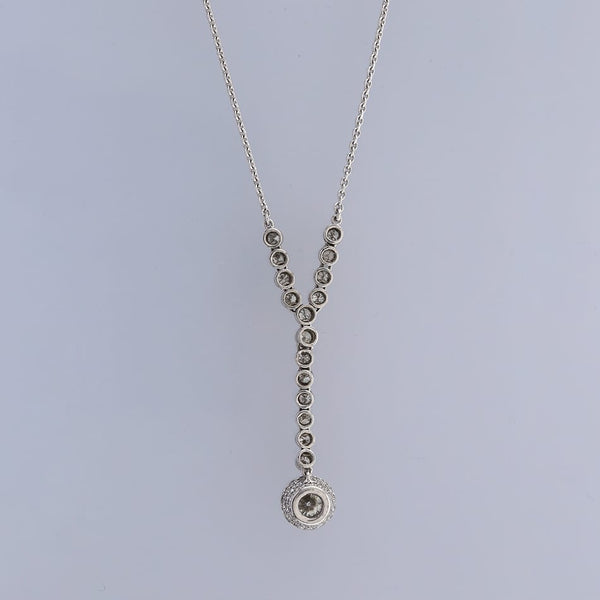 1.10 Carat Diamond Drop Pendant Necklace