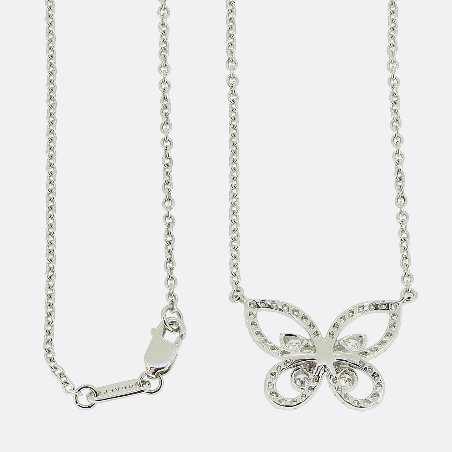 Graff Diamond Butterfly Pendant Necklace
