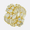 Vintage Diamond Cluster Dress Ring