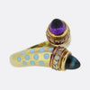 Susy Mor Sugarloaf Amethyst Topaz and Diamond Ring