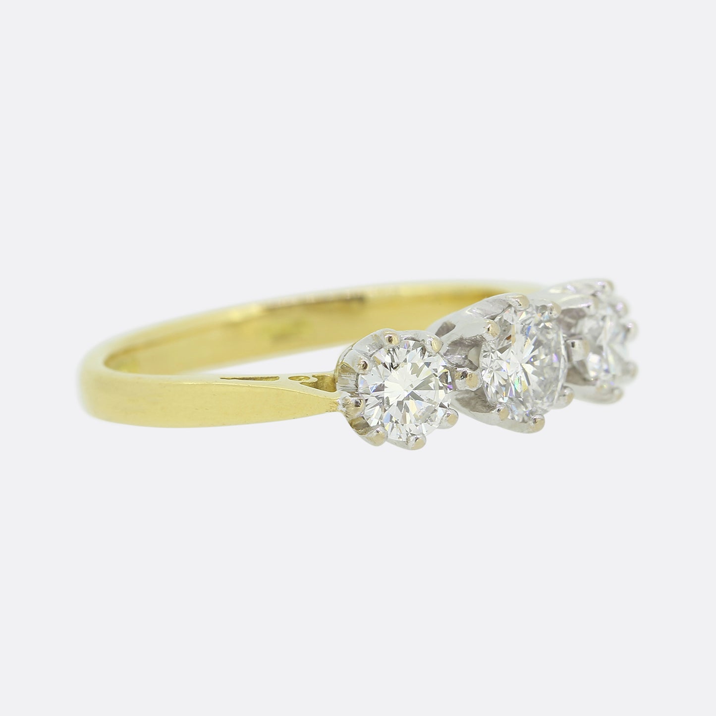 0.70 Carat Diamond Three Stone Ring