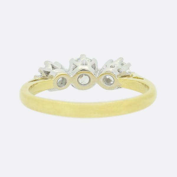 0.70 Carat Diamond Three Stone Ring