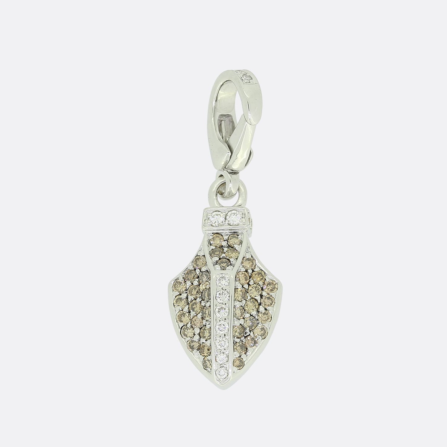 Theo Fennell White and Brown Diamond Quiver Charm