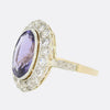 8.01 Carat Unheated Colour Change Sapphire and Diamond Cluster Ring