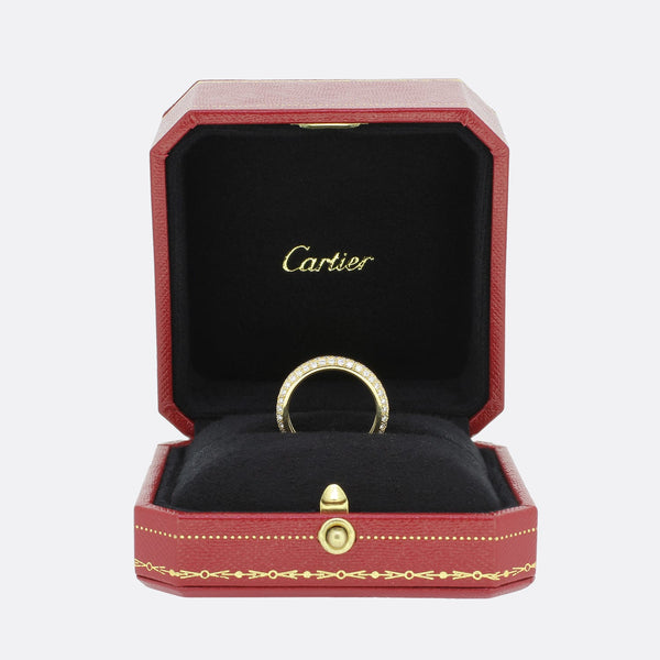 Cartier Pavé 1.25 Carat Diamond Etincelle Eternity Band Ring Size N (54)