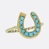 Victorian Turquoise Horseshoe Ring