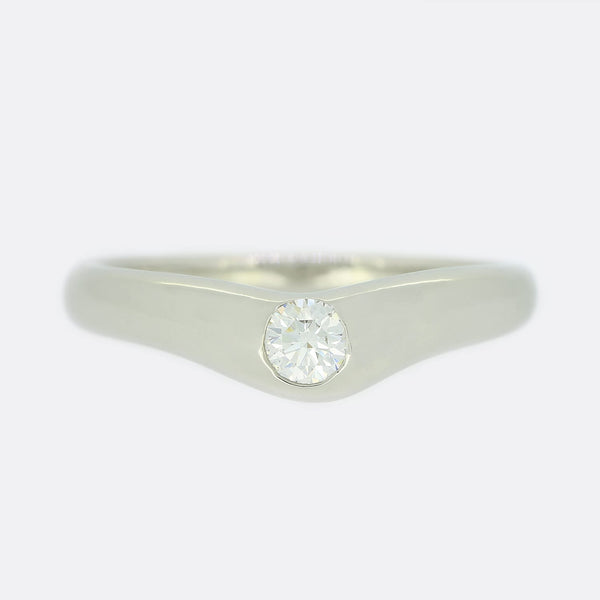 Tiffany & Co. Curved Band Diamond Ring