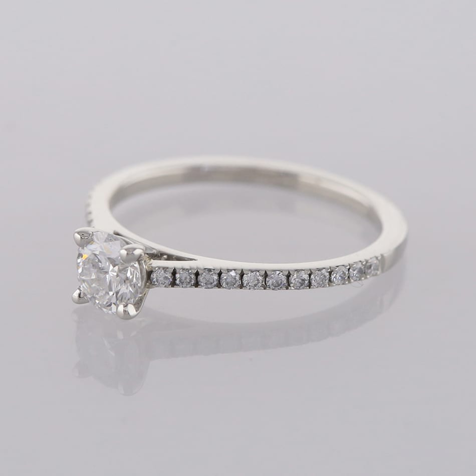 De Beers 0.35 Carat Diamond Solitaire Engagement Ring