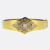 Victorian 1.75 Carat Old Cut Diamond Bangle