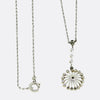 Edwardian Natural Pearl and Diamond Drop Necklace