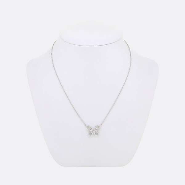 Graff Diamond Butterfly Pendant Necklace