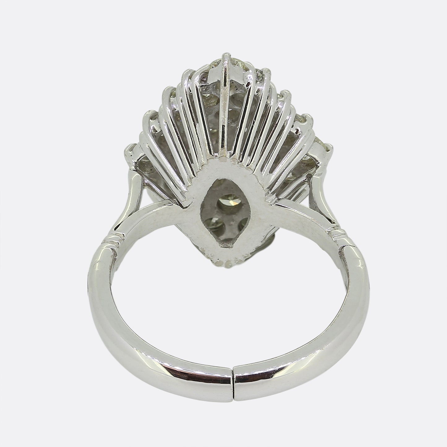 1.04 Carat Diamond Cluster Adjustable Ring