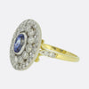 Vintage Sapphire and Diamond Cluster Ring
