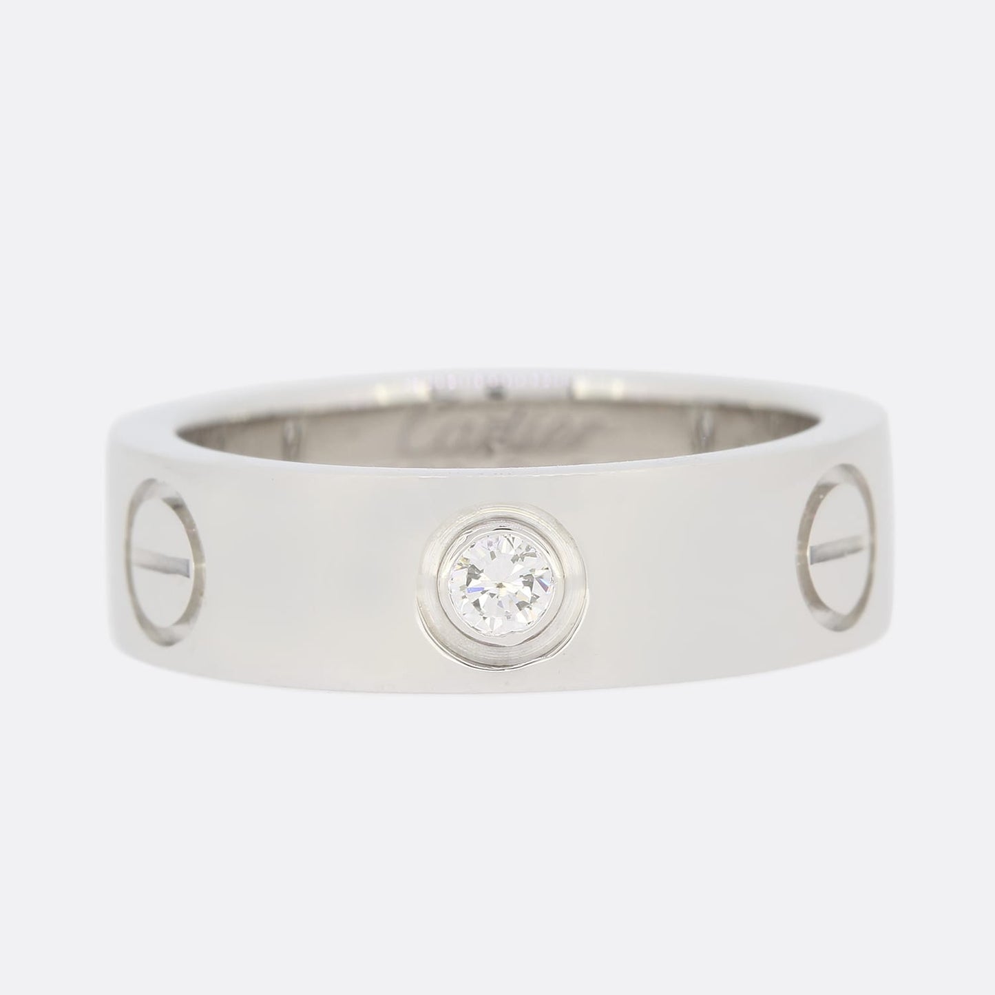 Cartier Three Diamond LOVE Ring Size K (50)